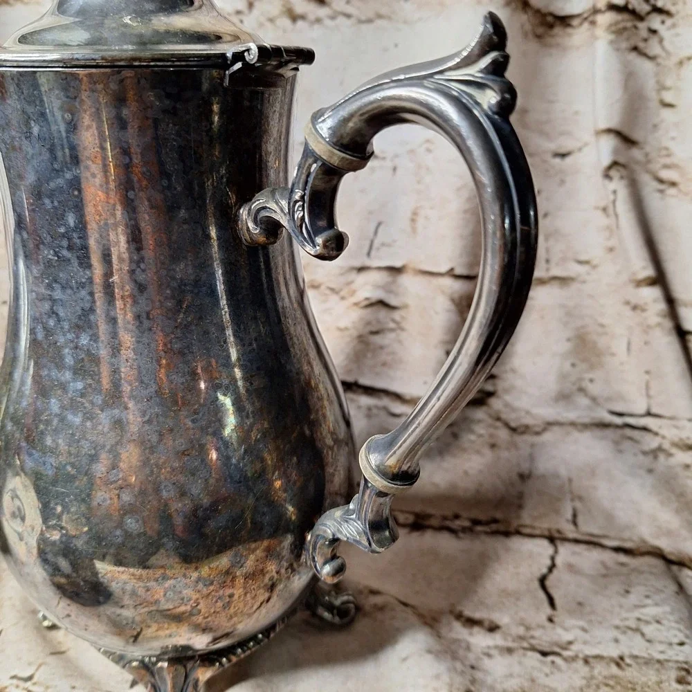 Vintage Silverplate Tea Service One 9